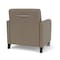 Lesro Siena Lounge Reception Wide Guest Chair with Front Casters, Black Wood Back Legs, MD Farro Upholstery SN1201 - alternate 2